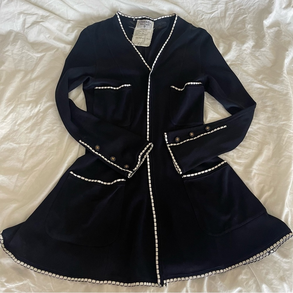 RARE Chanel 1994 Spring Mini cardigan dress